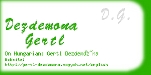 dezdemona gertl business card